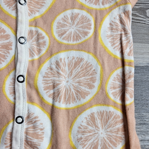 Milkbarn Grapefruit Cotton Shortall 3-6 Months - Picture 3 of 5
